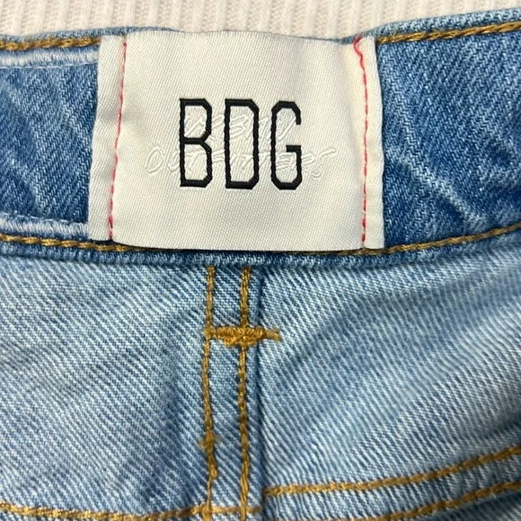 BDG Urban Outfitters Size 29 Patchwork High Rise Flare Jeans Boho Hippie - Picture 10 of 16